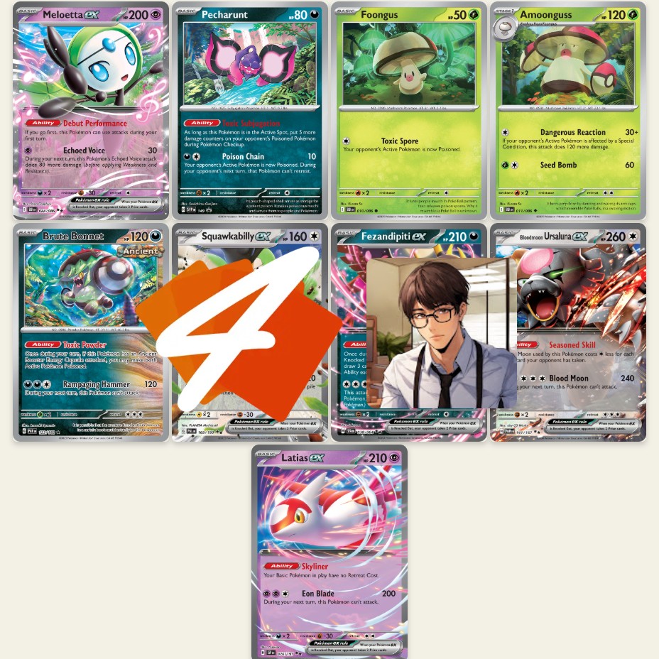 [PTCG Live] New Poison Donk Deck! Amoonguss/Brute Bonnet Decklist + Gameplay